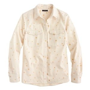 J. Crew Gold Star Ecru Shirt. EUC